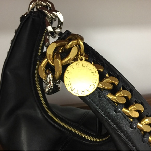 🍀🍾Women's Stella McCartney Frayme Small Zipped Shoulder Bag - Picture 6 of 7